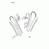 Схема узла: Цепь ГРМ & Натяжитель & Успокоитель для Suzuki VS1400 Intruder 1400