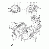 Схема узла: Крышки картера для Suzuki DR650 DR650R