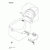 Схема вузла: Сидіння (Vzr1800zl1 e19) ​​для Suzuki VZR1800 Intruder M1800R/ Boulevard M109R