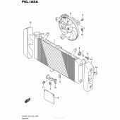 Схема вузла: Радіатор для Suzuki SV650