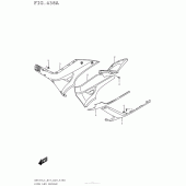 Схема вузла: Нижні молдинги (Спідниці) для Suzuki AN650 Burgman (EU analogue of SkyWave)