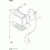 Схема вузла: Акумулятор для Suzuki DL650 V-Strom
