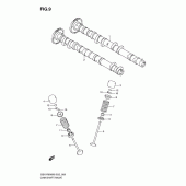 Схема узла: Распредвал & Клапан для Suzuki GSX-R600