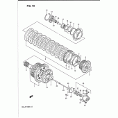 Схема вузла: Зчеплення для Suzuki GSX-R1100