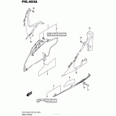 Схема вузла: Нижній обтічник для Suzuki GSX-R1000