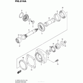 Схема вузла: Вторинна передача для Suzuki VL1500 Boulevard C90T