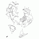 Схема узла: Нижний обтекатель (Model y) для Suzuki GSX1300 Hayabusa