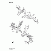 Схема узла: Подножки для Suzuki GSR750