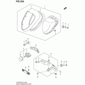 Схема вузла: Задній ліхтар (Стоп сигнал) (Model k9/l0) для Suzuki VL800 Intruder C800/ Boulevard C50