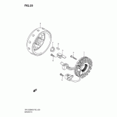 Схема узла: Статор & Ротор для Suzuki DR125
