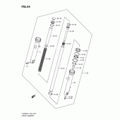 Схема вузла: Передня вилка для Suzuki TU250