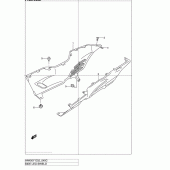 Схема вузла: Нижні молдинги (Спідниці) (Model k2) для Suzuki AN400 Burgman (EU analogue of SkyWave)