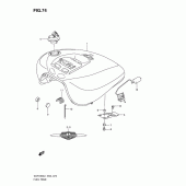 Схема вузла: Паливний бак (Vlr1800l1 e24) для Suzuki VLR1800 Intruder C1800R/ Boulevard C109R