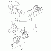 Схема вузла: Поворотники (Model n/p/r) для Suzuki VS800 Intruder 800