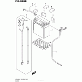 Схема вузла: Акумулятори (Vzr1800Bzl7 E33) для Suzuki VZR1800 Boulevard M109R BOSS