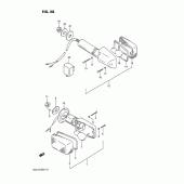 Схема узла: Поворотники для Suzuki GSX-R750