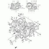 Схема вузла: Картер двигуна для Suzuki VS600 Intruder 600