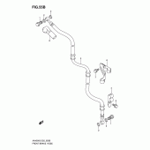 Схема вузла: Передній гальмівний шланг (An400sk5/sk6) для Suzuki AN400 Burgman (EU analogue of SkyWave)