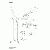 Схема узла: Руль & Тросики для Suzuki GSX1250