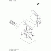 Схема узла: Левая ручка руля для Suzuki DR650 DR650SE