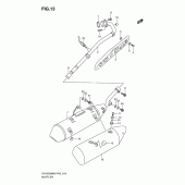 Схема вузла: Вихлопна система для Suzuki DR125