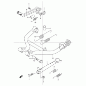 Схема вузла: Підставка для Suzuki GSF600 Bandit S