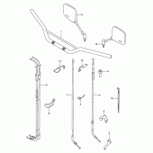 Схема узла: Руль & Тросики (Model n/p/r e21) для Suzuki DR250