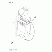 Схема вузла: Акумулятор для Suzuki GS500