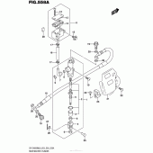 Схема вузла: Задній гальмівний циліндр Suzuki DR-Z400 DR-Z400SM