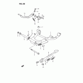 Схема узла: Подставка для Suzuki GSX1100