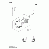 Схема узла: Задний фонарь (Стоп-сигнал) для Suzuki TU250