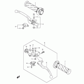 Схема вузла: Ручки керма для Suzuki GSX-R1000