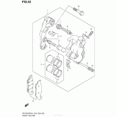 Схема узла: Передний тормозной суппорт для Suzuki DR-Z400 DR-Z400SM