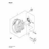 Схема вузла: Фара (E24) для Suzuki GSF1250 Bandit