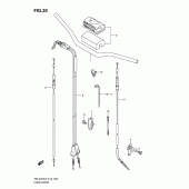 Схема вузла: Кермо & Тросики для Suzuki RM-Z250
