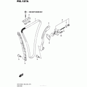 Схема вузла: Ланцюг ГРМ & Натягувач & Заспокоювач Suzuki GSX-S1000