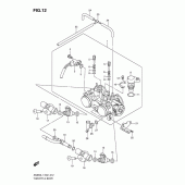 Схема узла: Дроссельная заслонка для Suzuki AN650 Burgman (EU analogue of SkyWave)