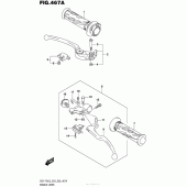 Схема вузла: Ручки керма для Suzuki GSX-R750