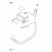 Схема вузла: Акумулятор (An400l1 e2) для Suzuki AN400 Burgman (EU analogue of SkyWave)