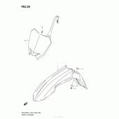 Схема вузла: Переднє крило Suzuki RM-Z250