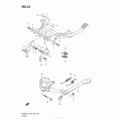 Схема вузла: Підставка для Suzuki AN650 Burgman (EU analogue of SkyWave)