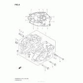 Схема вузла: Картер двигуна для Suzuki DR200 DR200SE