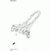 Схема вузла: Рама (Sfv650L5 E33) для Suzuki SFV650 Gladius