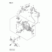 Схема узла: Дроссельная заслонка для Suzuki VZ800 Intruder M800/ Boulevard M50