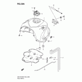 Схема узла: Топливный бак (Model k8) для Suzuki GSX-R1000