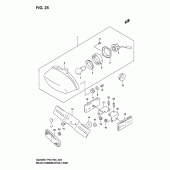 Схема узла: Задний фонарь (Стоп-сигнал) для Suzuki GZ250 Marauder