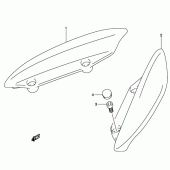 Схема вузла: Опори пасажира (Model k5) для Suzuki UH150 Burgman