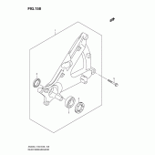 Схема вузла: Задній важіль (Маятник) для Suzuki AN400 Burgman (EU analogue of SkyWave)