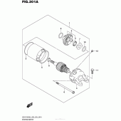 Схема вузла: Електричний стартер для Suzuki GSX-R1000