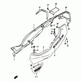 Схема вузла: Бічні панелі (Gsf1200sax) для Suzuki GSF1200 Bandit
